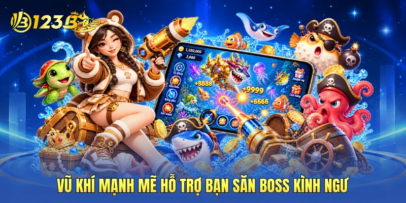 Vũ khí mạnh mẽ hỗ trợ bạn săn boss kình ngư Vũ khí mạnh mẽ hỗ trợ bạn săn boss kình ngư